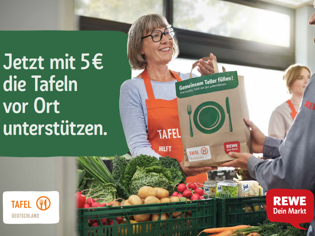 Rewe Tütenaktion 2024. Foto: Rewe